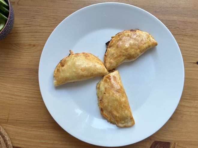 Vegetarische Empanadas aus dem Ofen